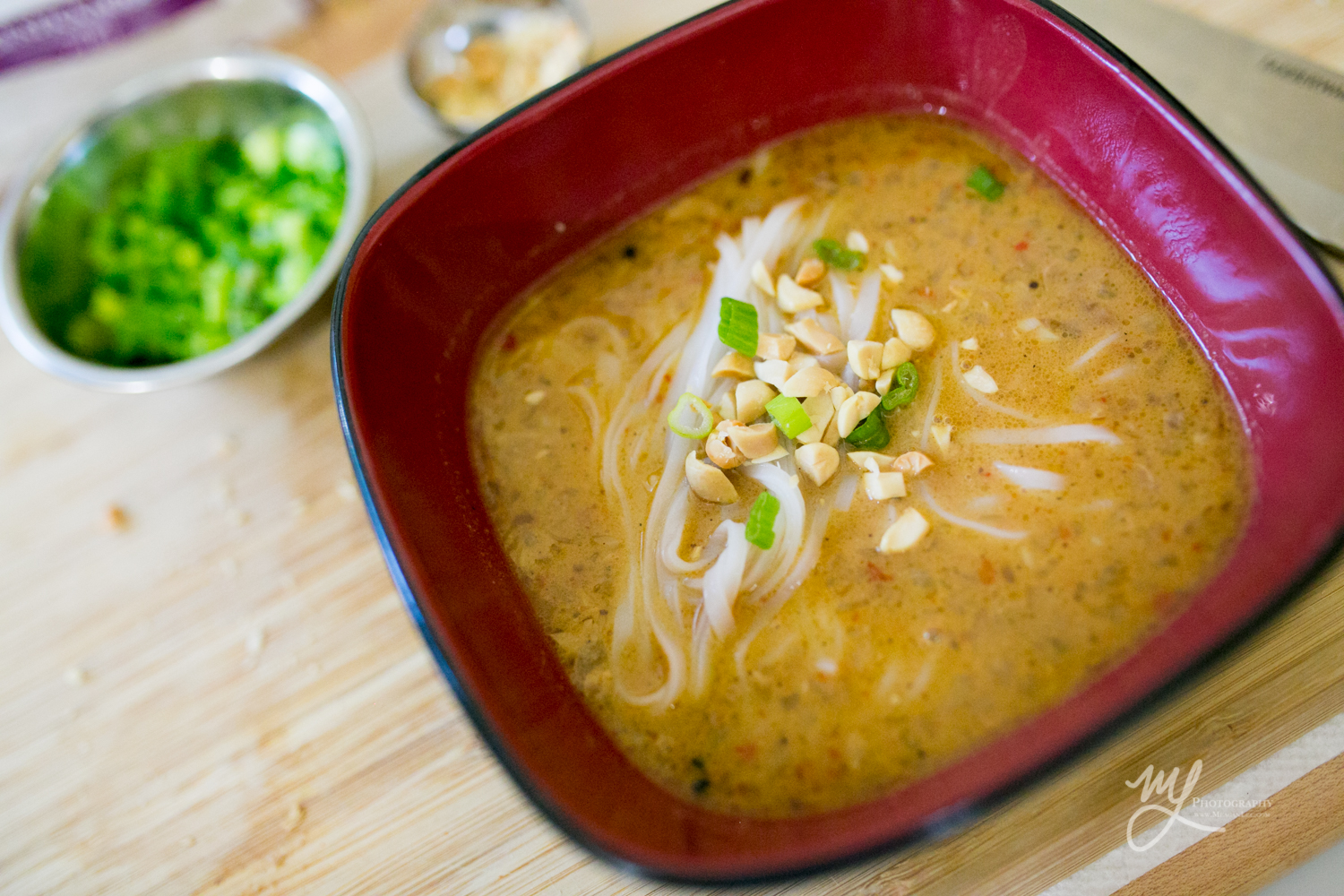 Spicy Peanut Noodle Soup - Theo’s Recipes